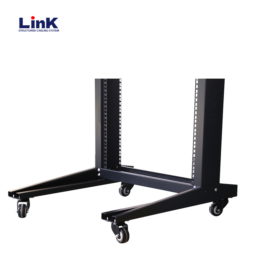 Open Rack 2-Post Server Rack 27u لإدارة معدات الاتصال بكفاءة